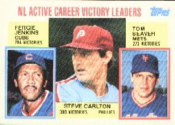 1984 Topps      706     Steve Carlton/Fergie Jenkins/Tom Seaver LL